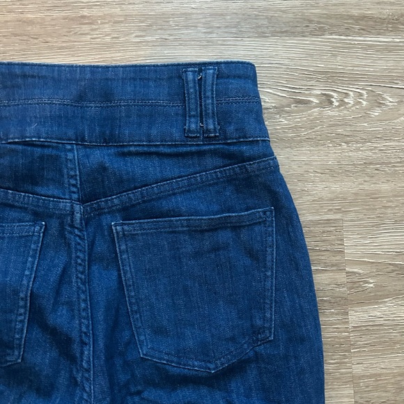 High-Waisted Dark Blue Flare Jeans - Picture 7 of 7